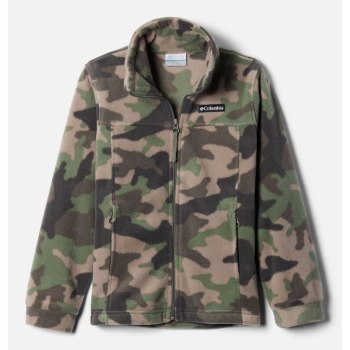 Columbia Zing III Printed Fleece, Chamarras Grises Verdes Camuflados Para Niño | 028976-IHC